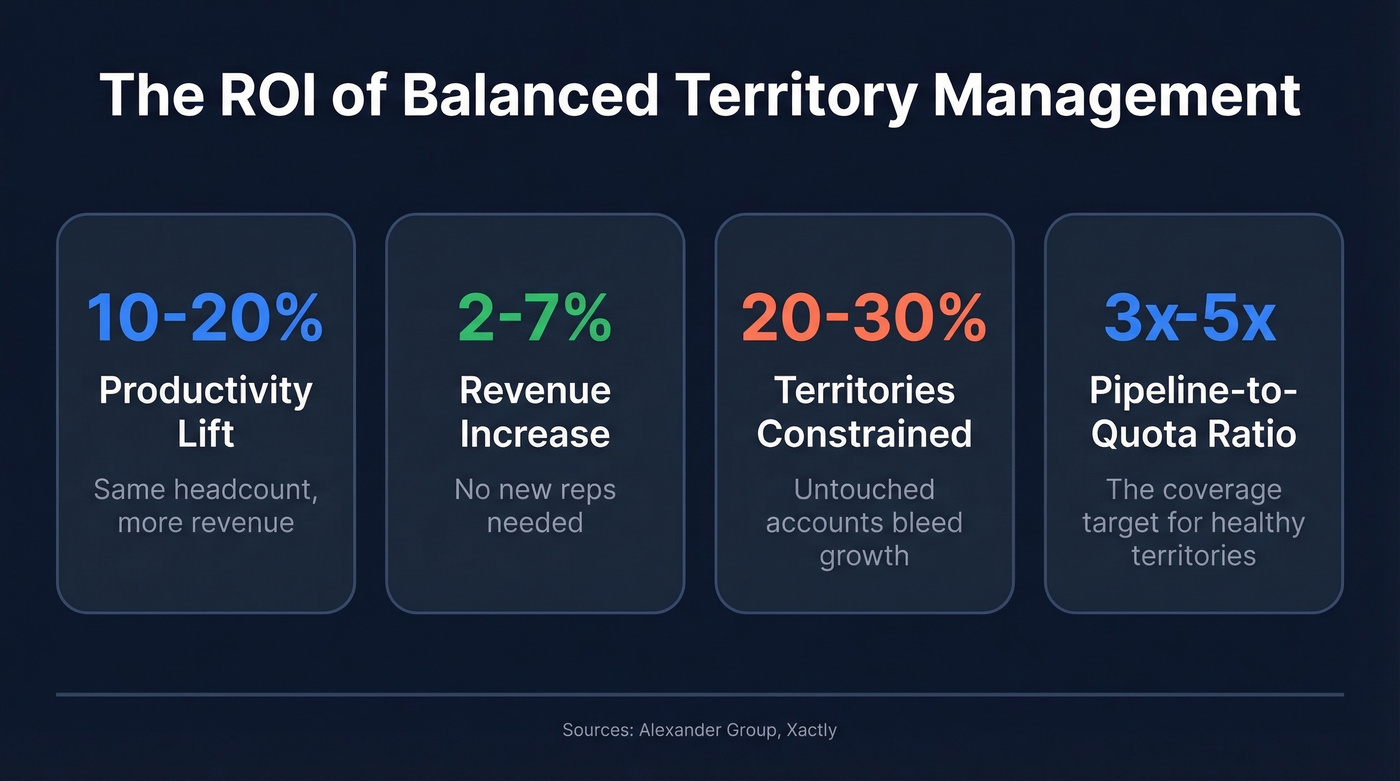 Key territory management ROI benchmarks and metrics