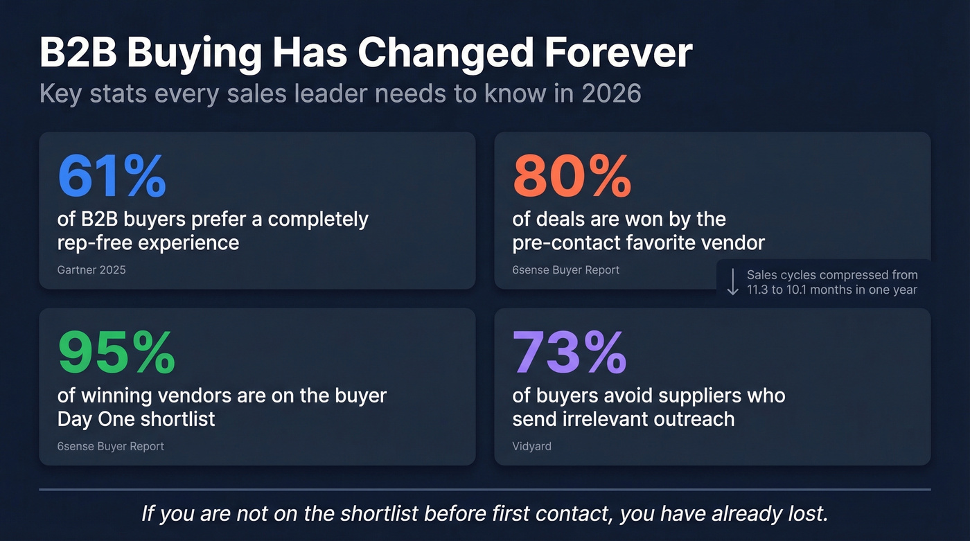 Key B2B buyer behavior statistics for 2026
