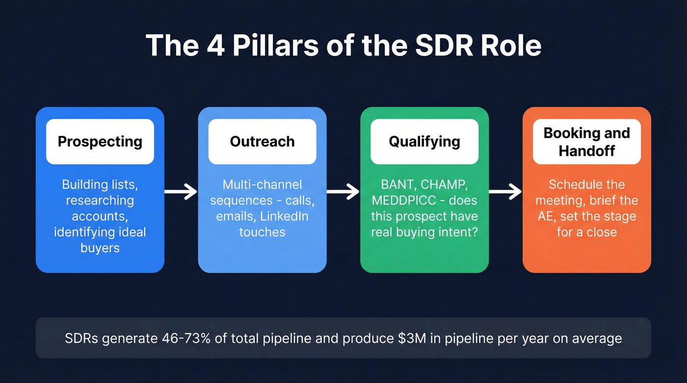 Four pillars of the SDR role visualized